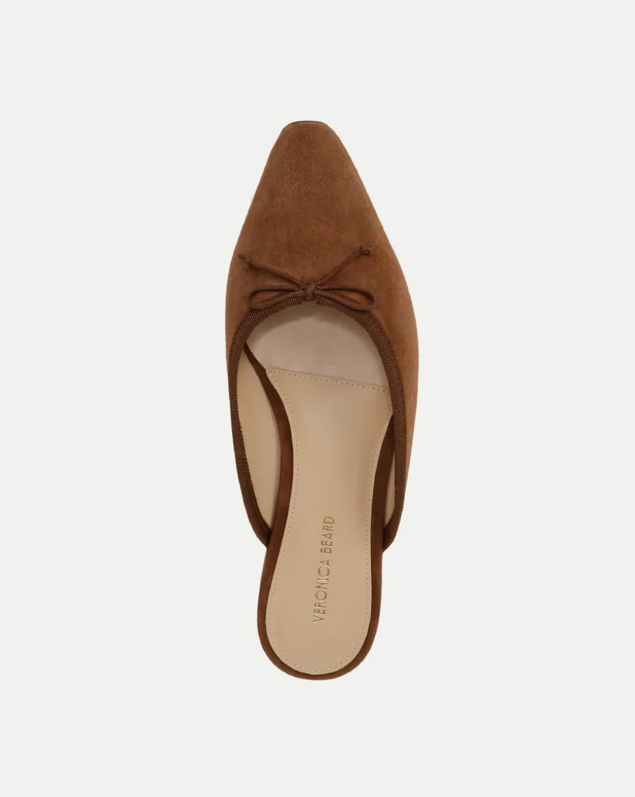 Catherine Suede Mule in Cedar