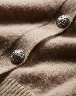Cheshire Cashmere Cardigan in Oatmeal