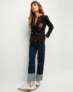 Chicago Bears Dickey Jacket in Navy/Gold