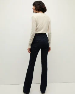 Coleta V-Neck Cashmere Sweater in Ivory