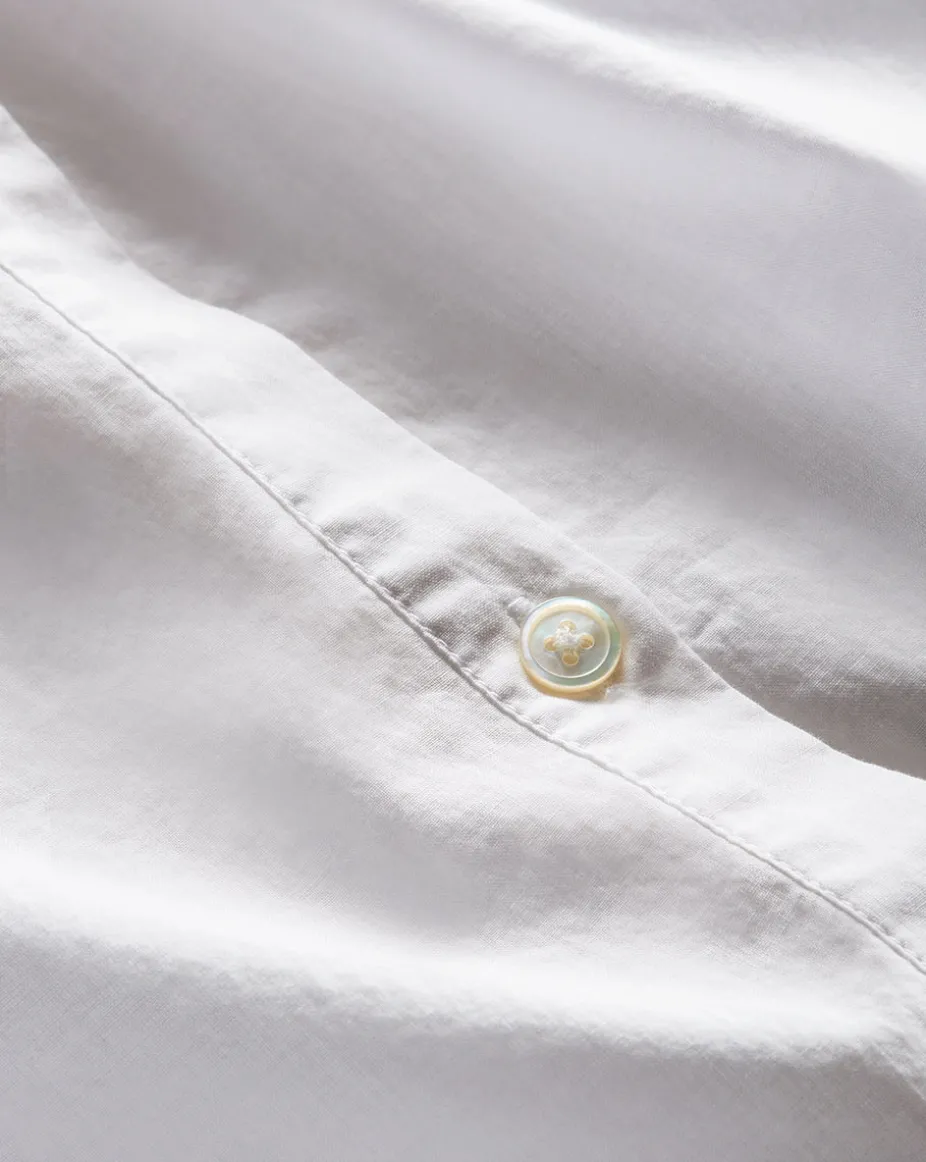 Constanza Button-Down Top in White