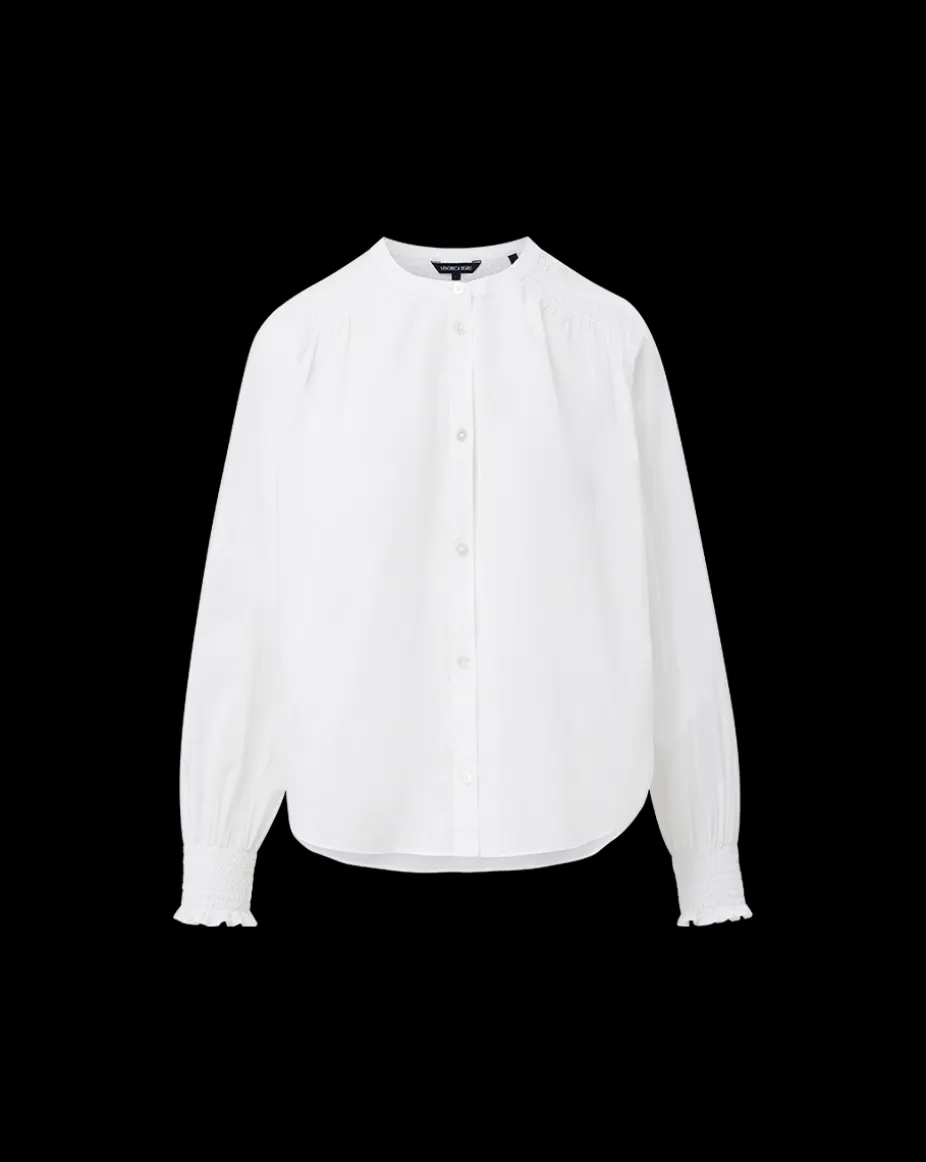 Constanza Button-Down Top in White