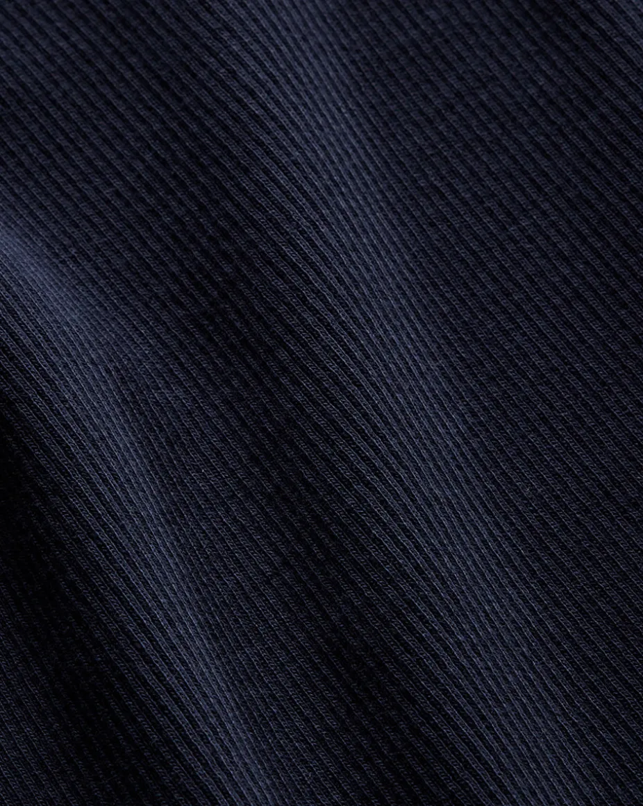 Coralee Crewneck Top in Navy