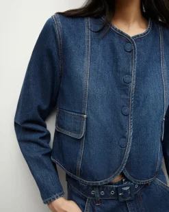 Cordell Denim Jacket in Dusted Oxford