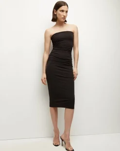 Cressida Strapless Dress in Black