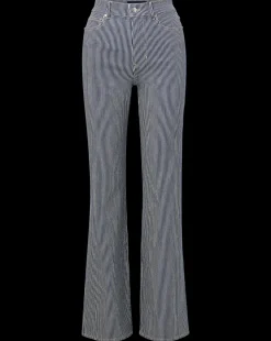 Crosbie Striped Wide-Leg Jean in Solstice Stripe