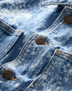Dahl Acid-Washed Denim Jacket in Sapphire Sun