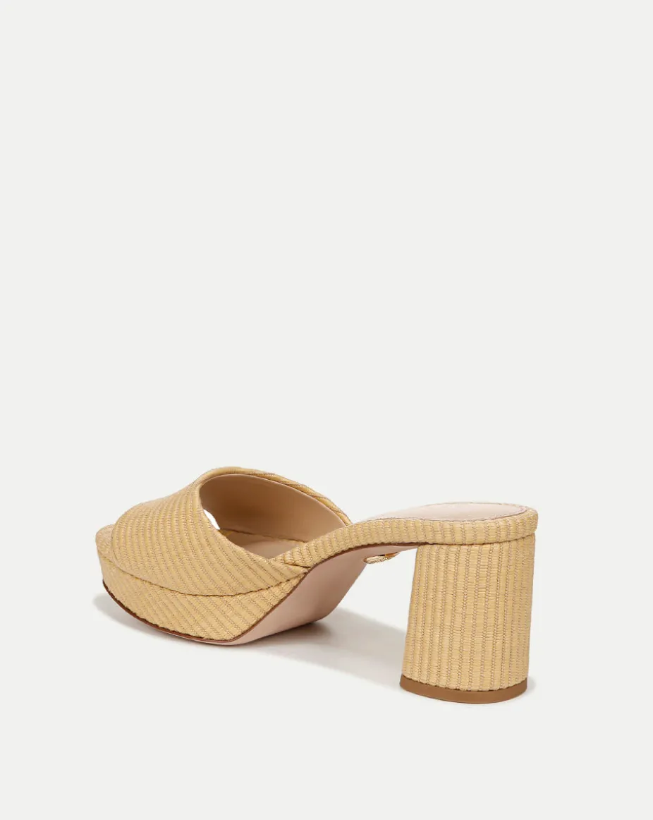 Dali Raffia Platform Heel Sandal