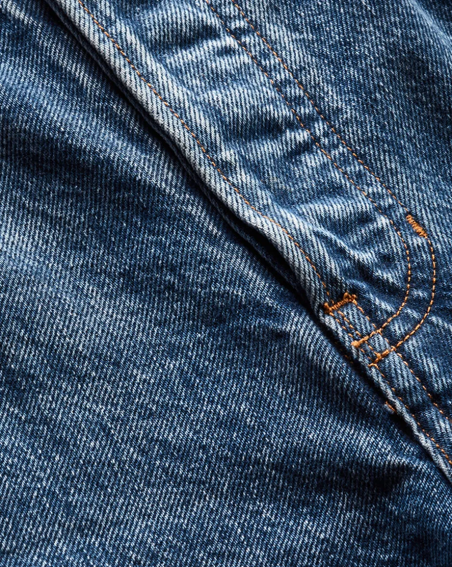 Daniela Cropped Straight-Leg Jean in Blue