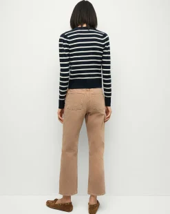 Daniela Straight-Leg Jeans in Tan Sierra