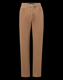 Daniela Straight-Leg Jeans in Tan Sierra