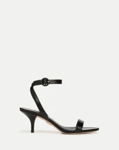 Darcelle Leather Sandal in Black