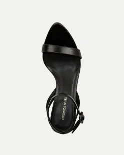 Darcelle Leather Sandal in Black