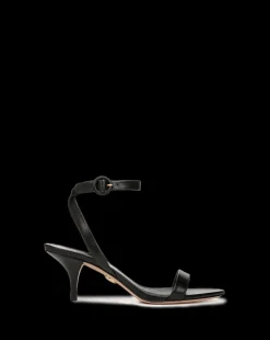 Darcelle Leather Sandal in Black