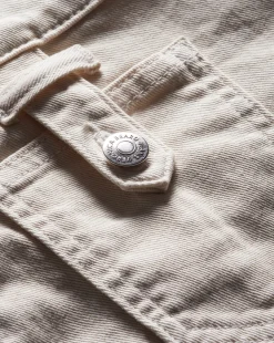 Darnele Denim Short in Ecru