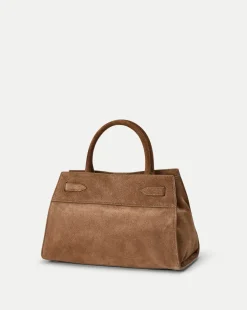 Dash Suede Bag in Bark