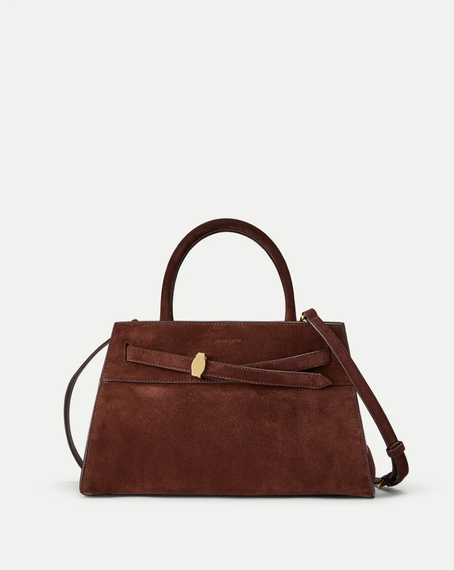 Dash Suede Bag in Chestnut