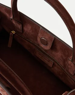 Dash Suede Bag in Chestnut