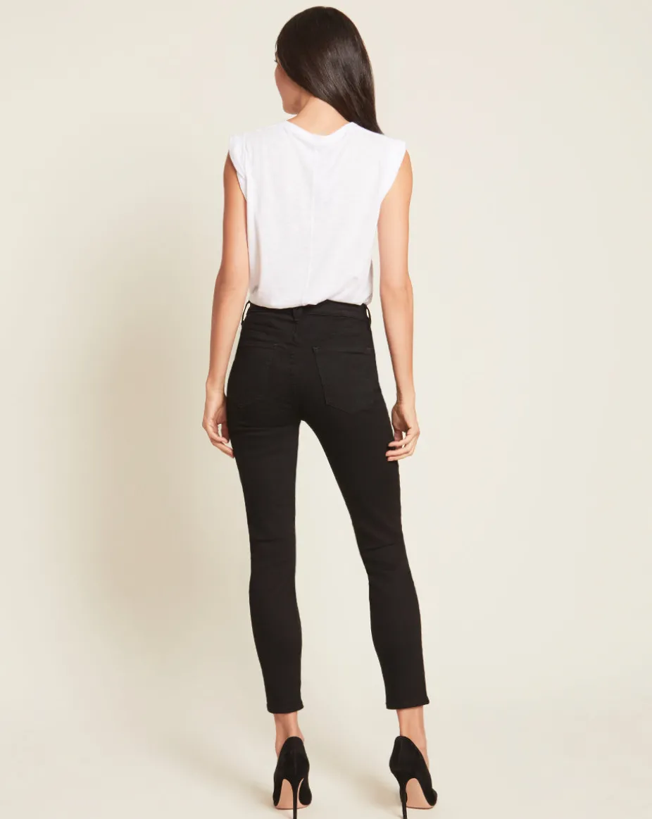 Debbie Ankle Crop Skinny Jean in Onyx