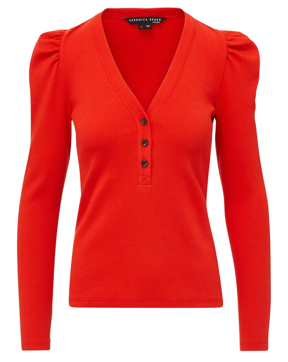 Dekalb Puff-Sleeve Top