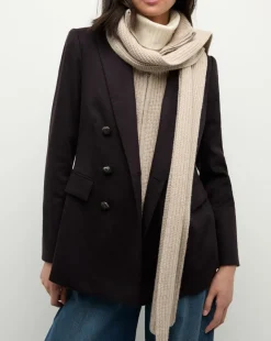 Dorsey Cashmere Scarf Dickey in Oatmeal