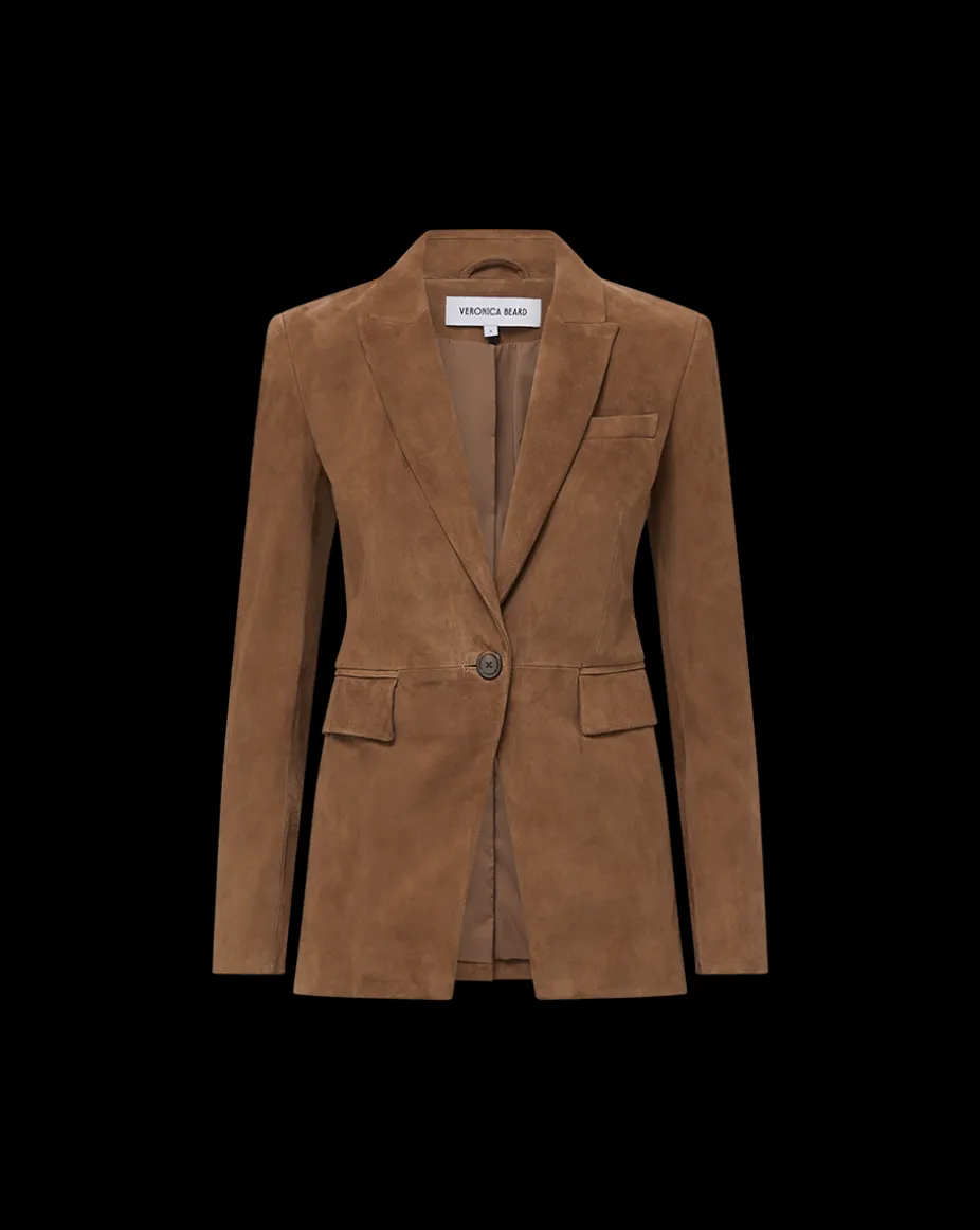 Duane Suede Dickey Jacket in Brown