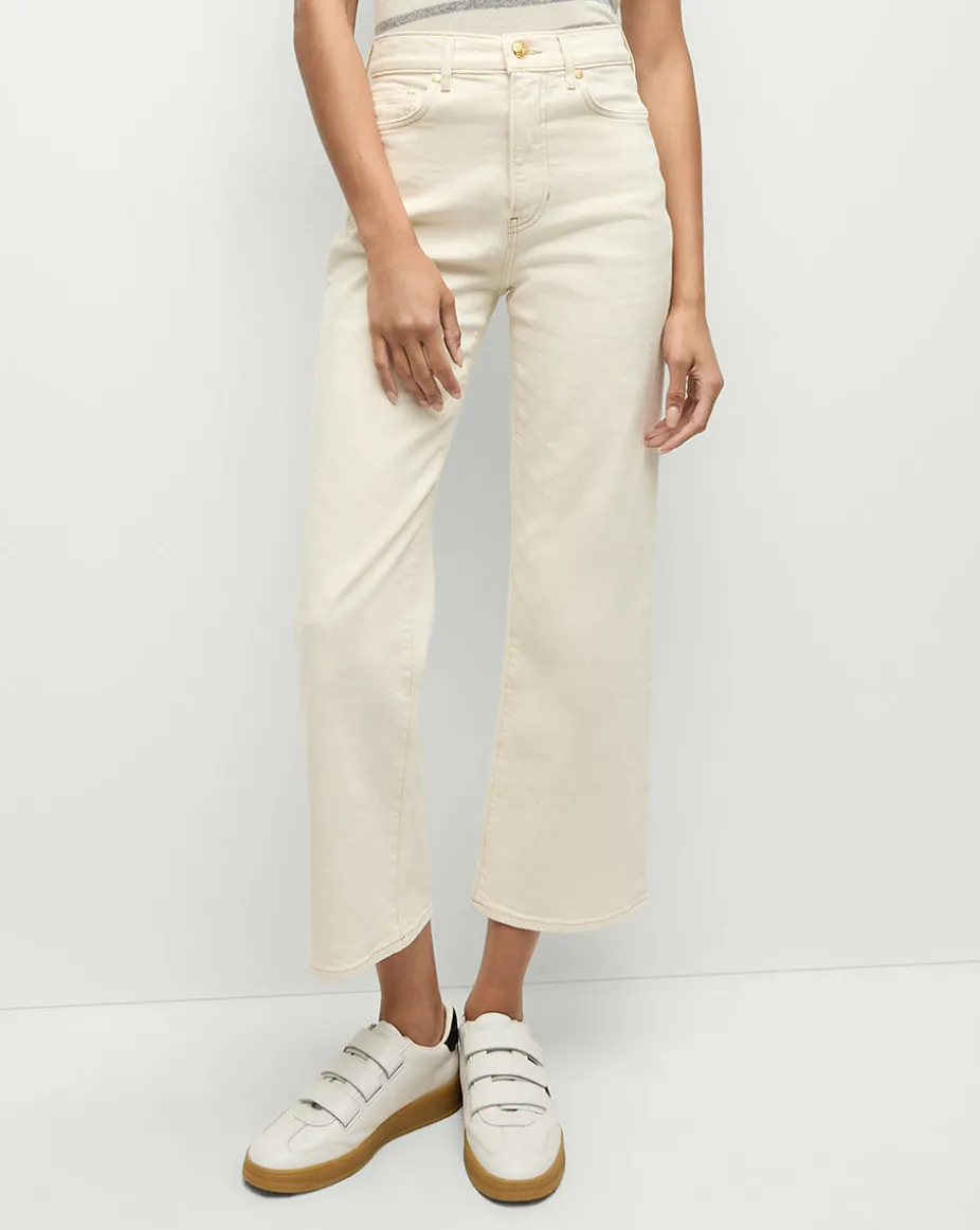 Dylan Straight-Leg Jean in Ecru