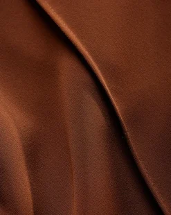 Edia Matte Crepe Pant in Deep Ochre