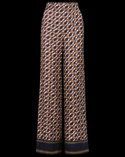 Edia Pant in Navy/Acorn
