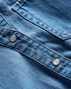 Edwina Denim Shirtdress in Iceberg