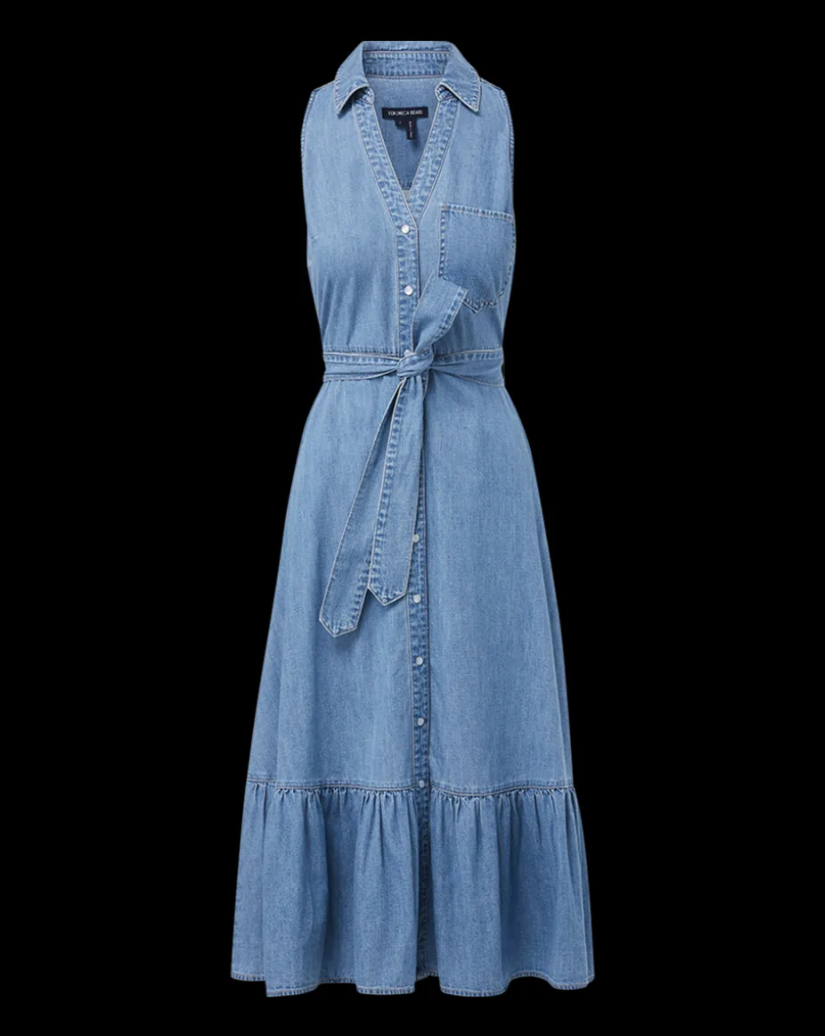 Edwina Denim Shirtdress in Iceberg