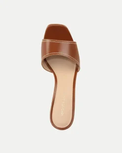 Ellen Wedge Sandal in Caramel