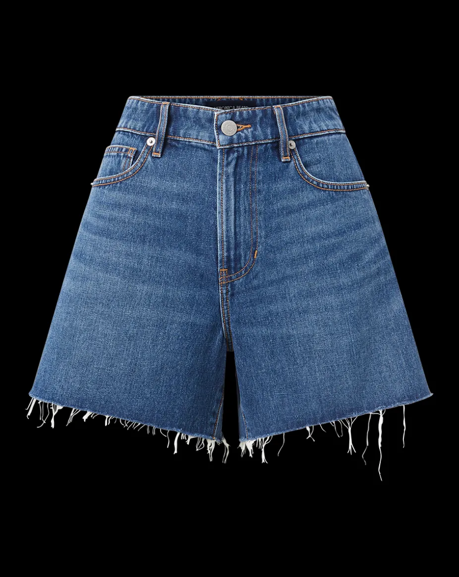 Ellis Denim Short in Stoned Bright Blue