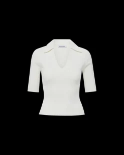 Emily Polo Shirt in Off-White