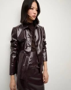 Essex Dickey Jacket in Plum