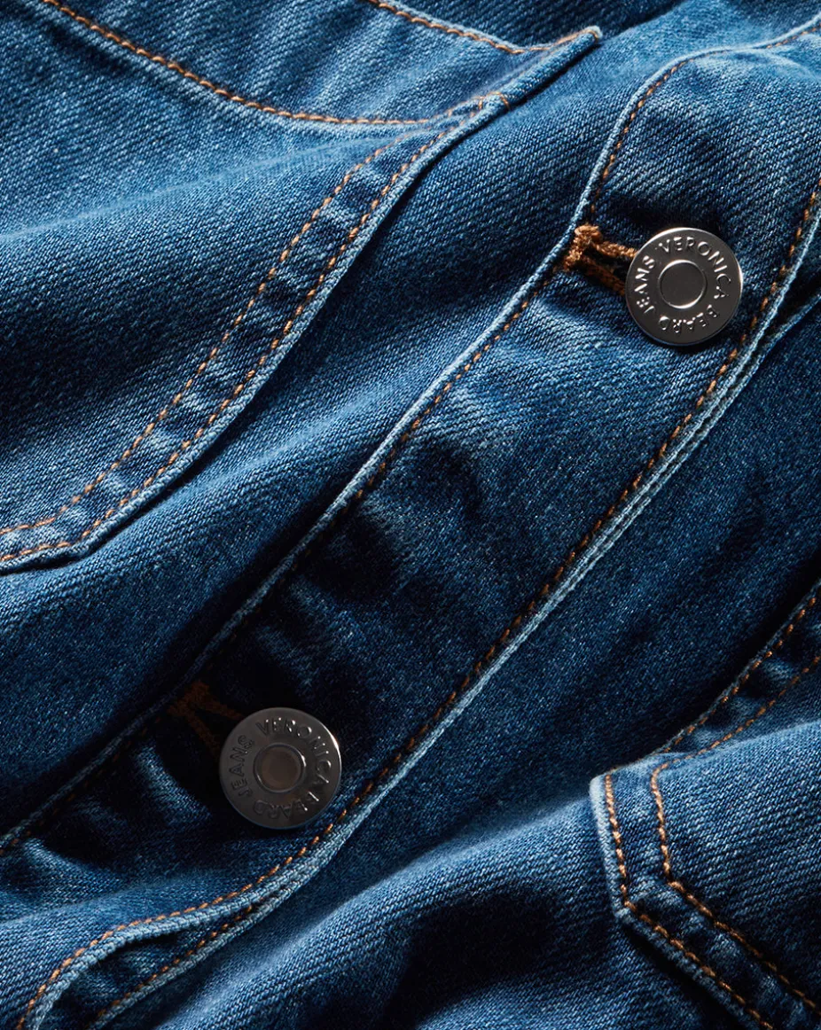 Evelyn Chambray Dress in Cornflower