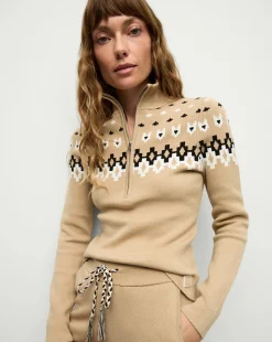 Fairbanks Blanche Knit Turtleneck in Khaki