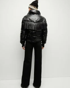 Fairbanks Fox Puffer Jacket in Black