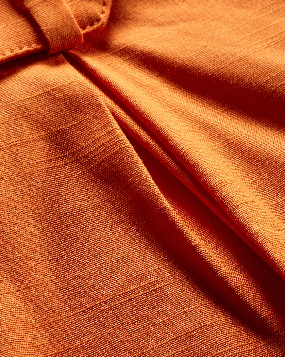 Franzi Stretch-Linen Short in Orange