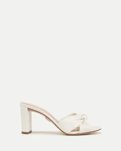 Ganita Knot-Front Sandal in Coconut