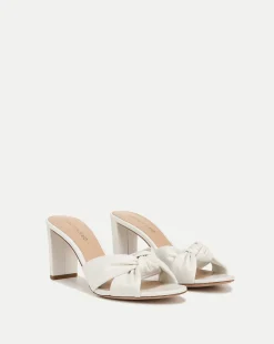 Ganita Knot-Front Sandal in Coconut