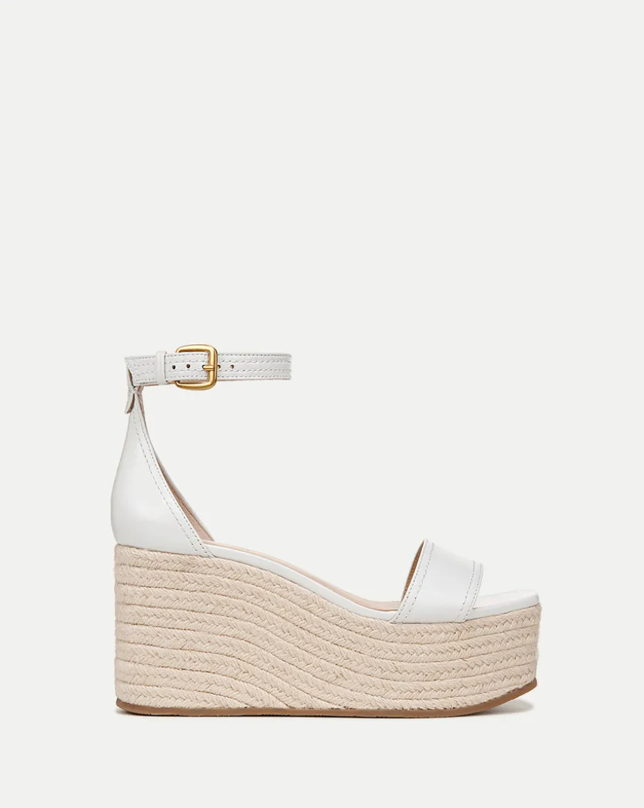 Gianna Raffia Wedge Sandal in Coconut