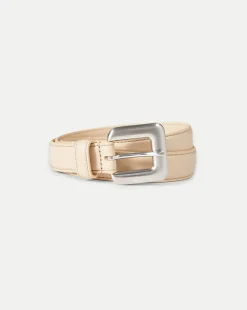 Glossinia Belt in Cream/Silver