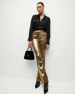 Gracie Pant in Vintage Gold x Poppy Delevingne