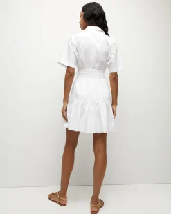 Greta Cotton-Poplin Shirtdress in White