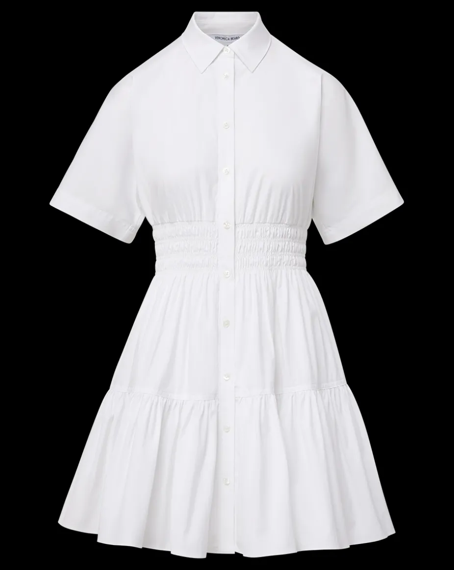 Greta Cotton-Poplin Shirtdress in White