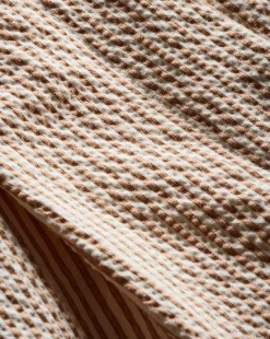 Haina Seersucker Short in Khaki/White