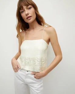 Harmoni White Sequin Tank