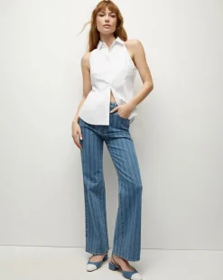 Harper Poplin Top in White