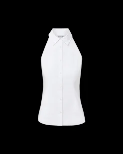 Harper Poplin Top in White